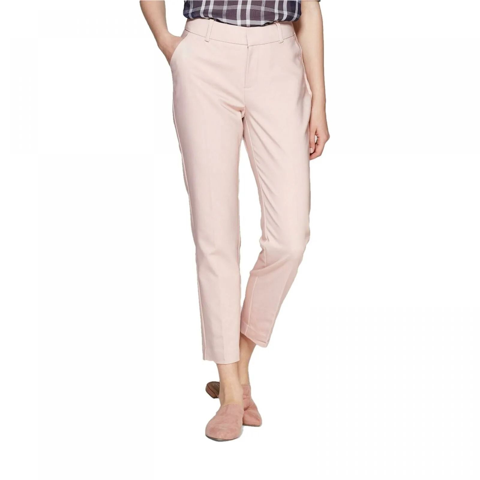 A New Day Women's Mid Rise Straight Leg Slim Ankle Pants