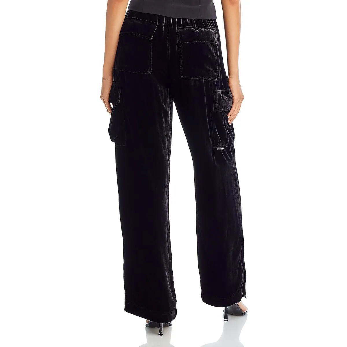 Alexander Wang Womens Velvet Drawstring Cargo Pants