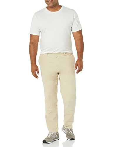 Amazon Essentials Men's Stretch Canvas Double Knee Utility Pant (Previously Goodthreads), Dark Olive, 33W x 29L