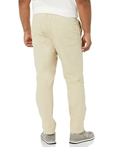 Amazon Essentials Men's Stretch Canvas Double Knee Utility Pant (Previously Goodthreads), Dark Olive, 33W x 29L