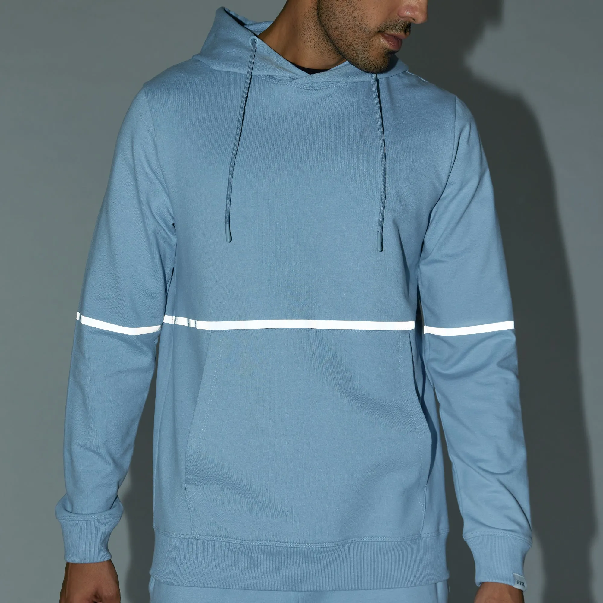 Ascent French Terry Cotton Blend Hoodie and Joggers Co-Ord Glacier Blue