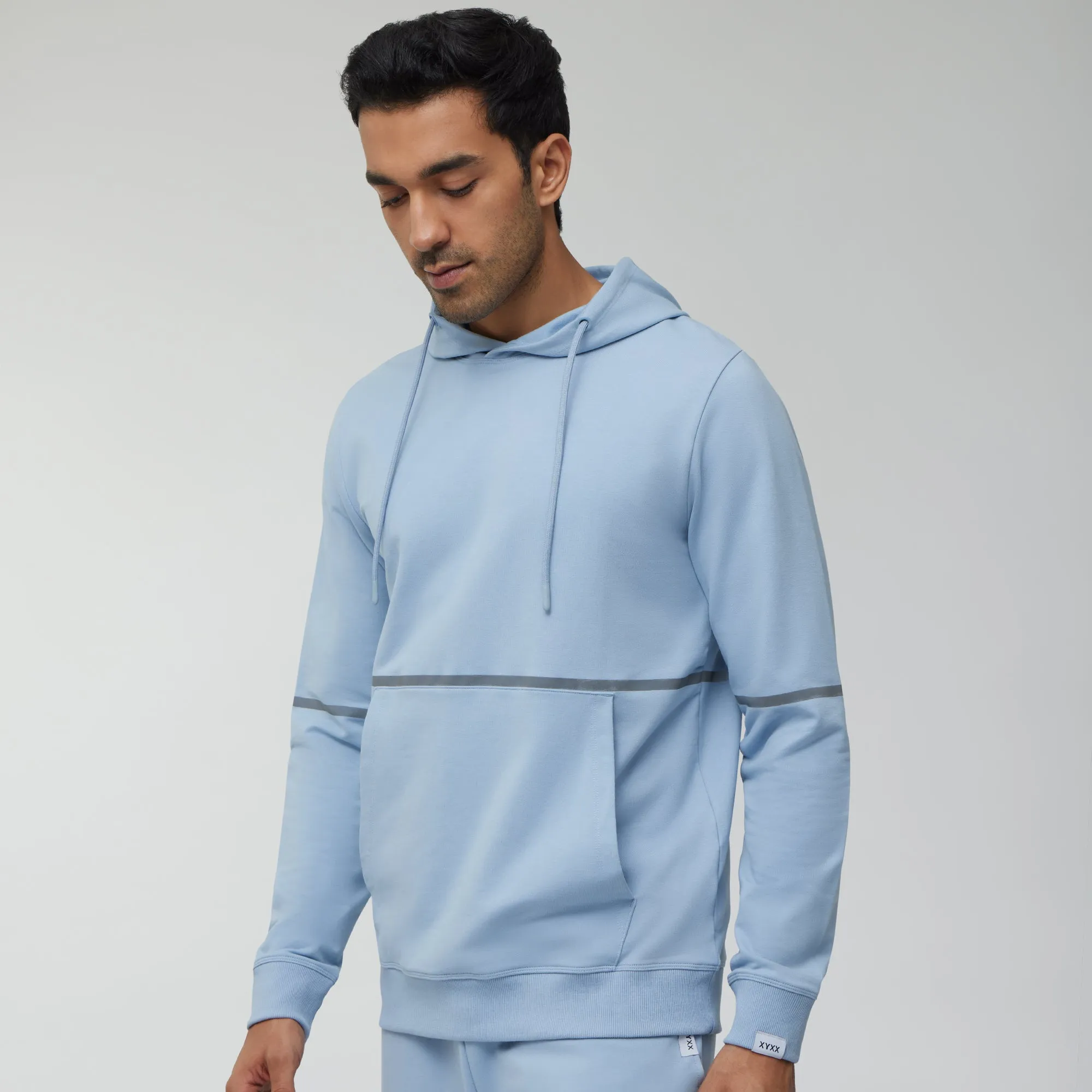 Ascent French Terry Cotton Blend Hoodie and Joggers Co-Ord Glacier Blue
