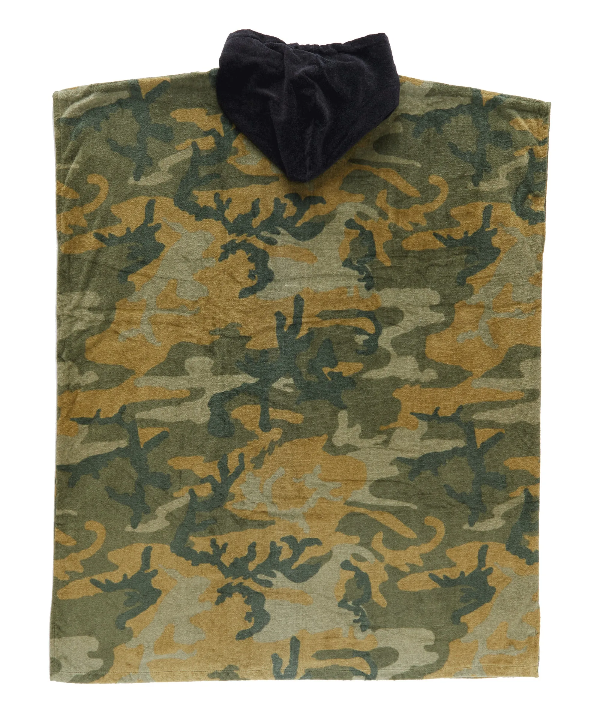 Billabong Mens Hooded Poncho-Camo