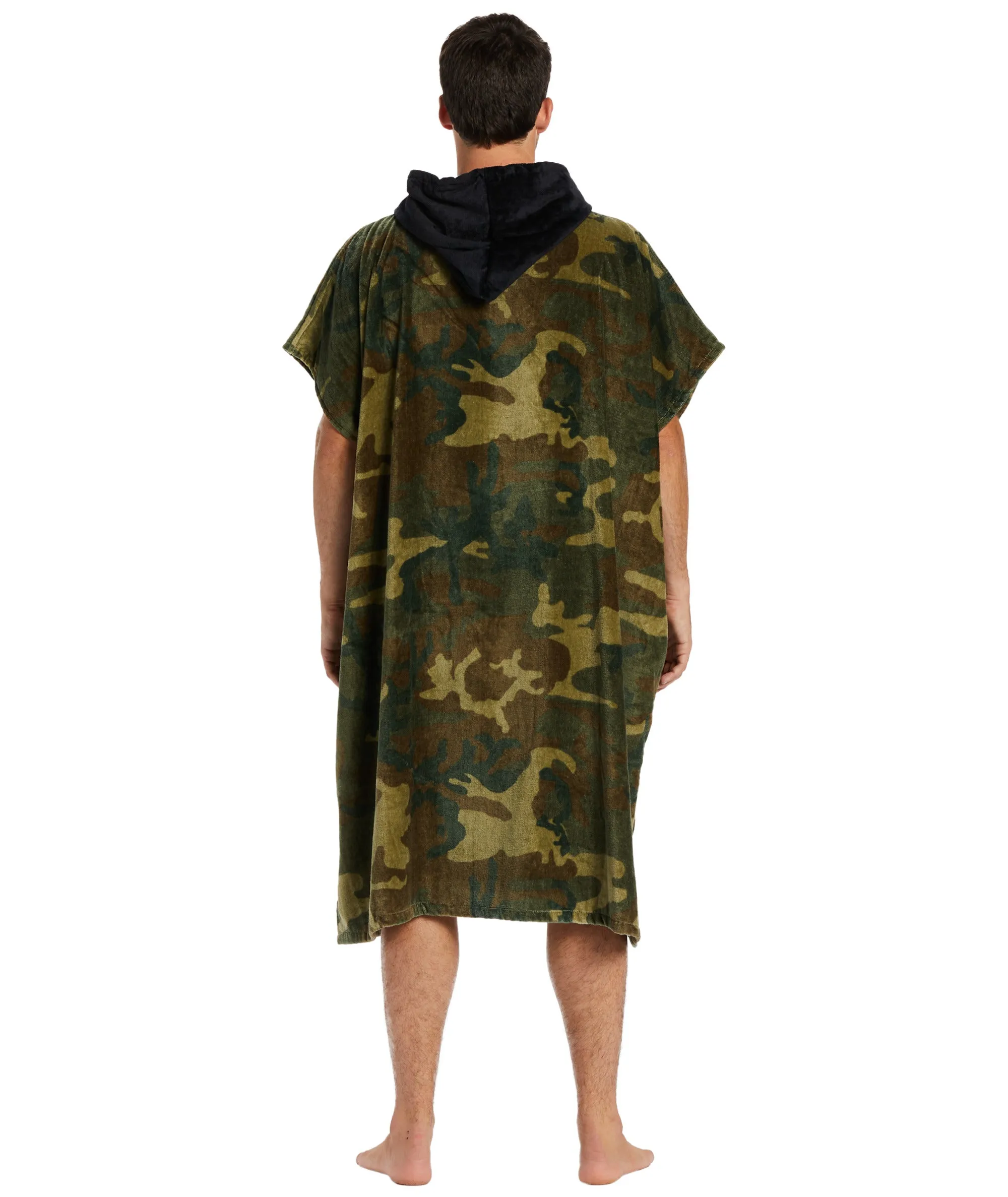 Billabong Mens Hooded Poncho-Camo