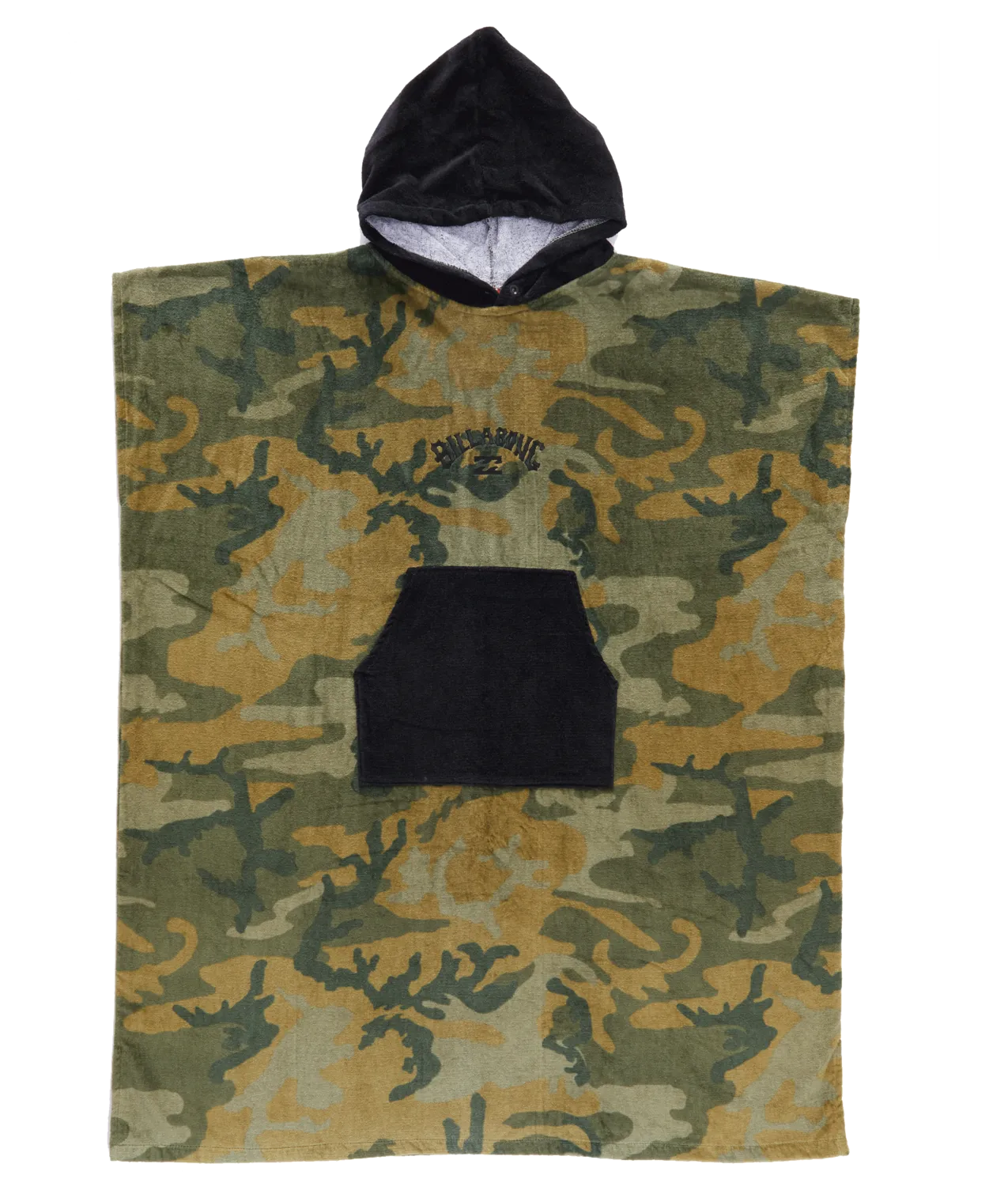 Billabong Mens Hooded Poncho-Camo
