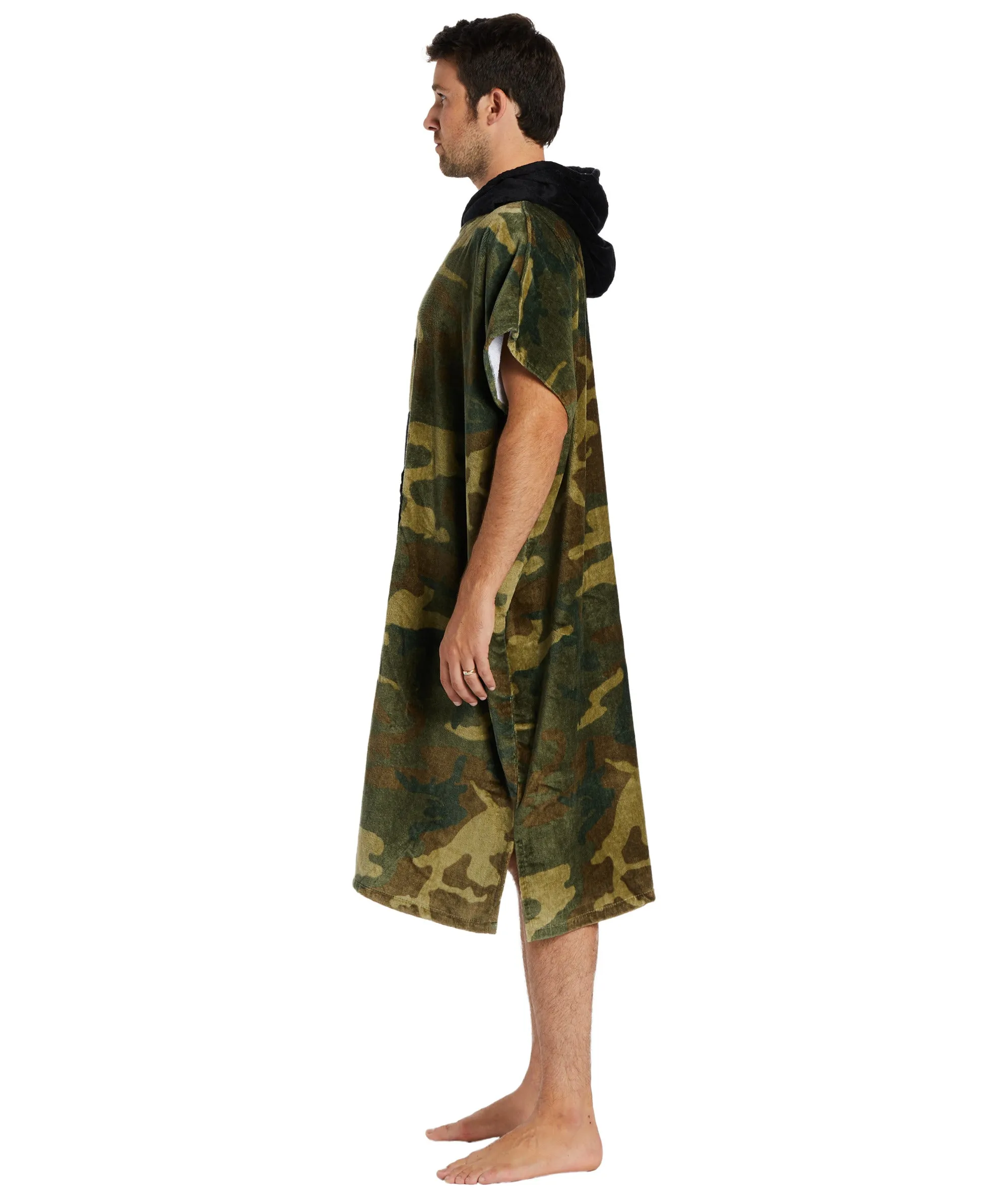 Billabong Mens Hooded Poncho-Camo