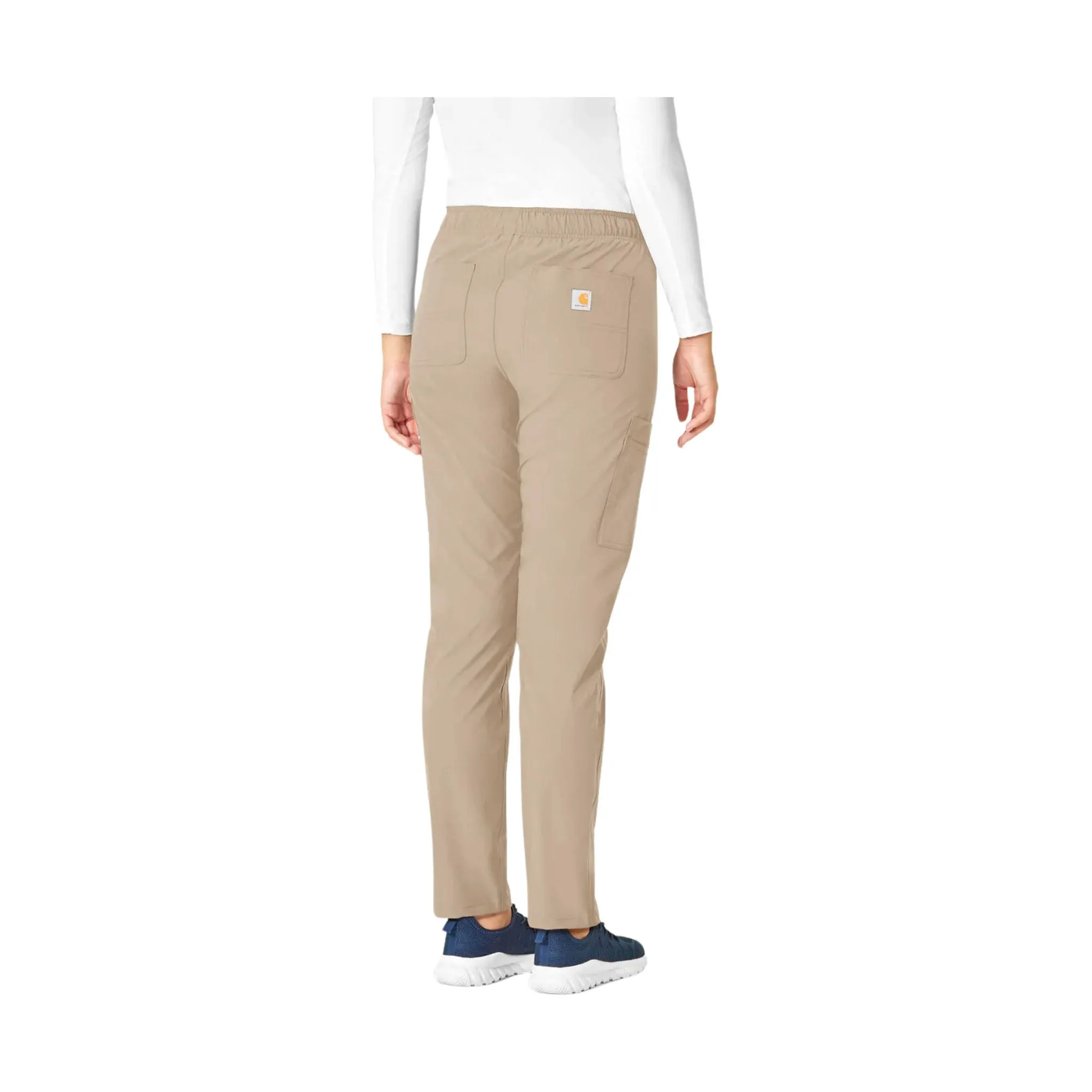 Carhartt Women's Force Modern Fit Straight Leg Scrub Pant - Khaki