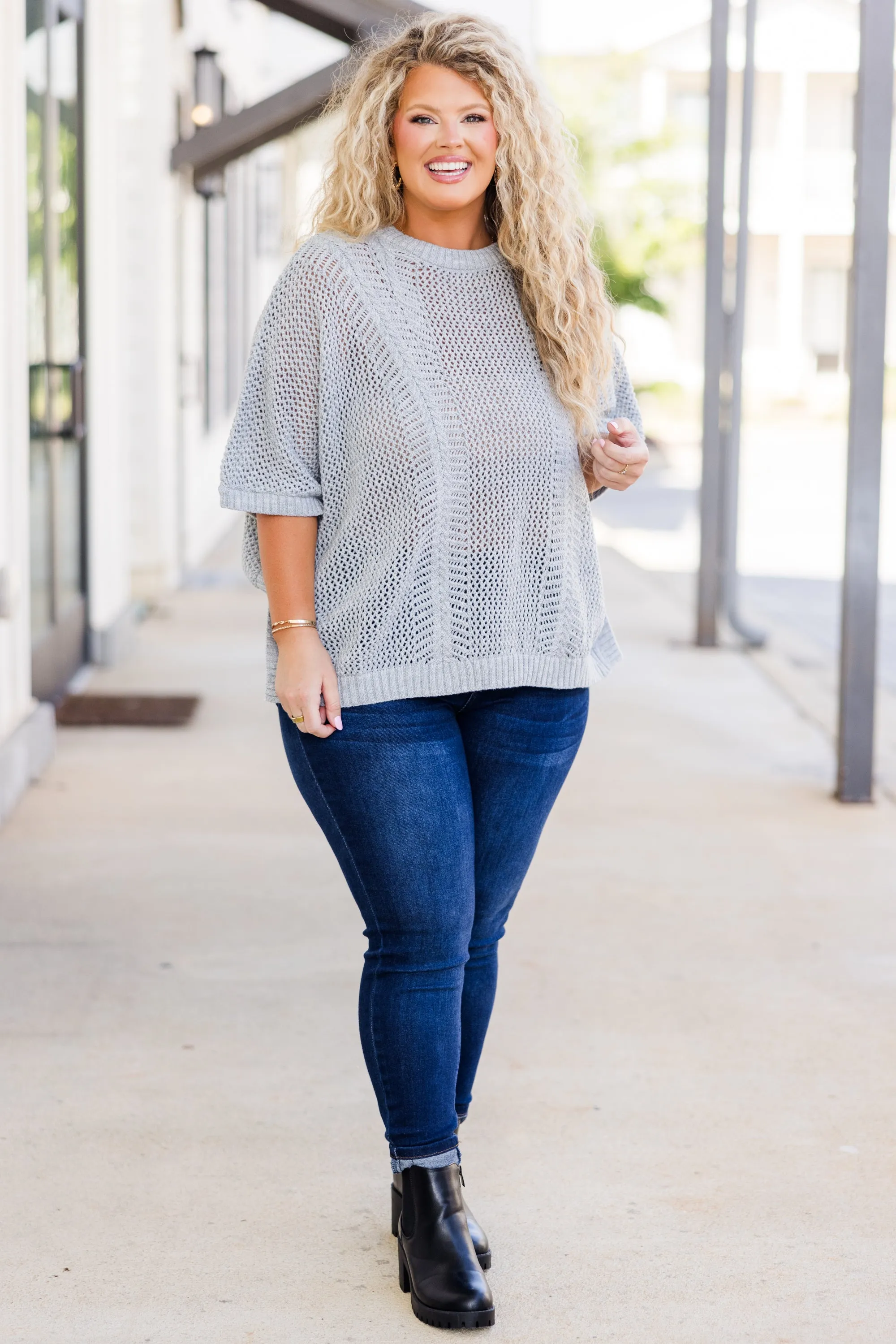 Chill Out Top, Heather Grey