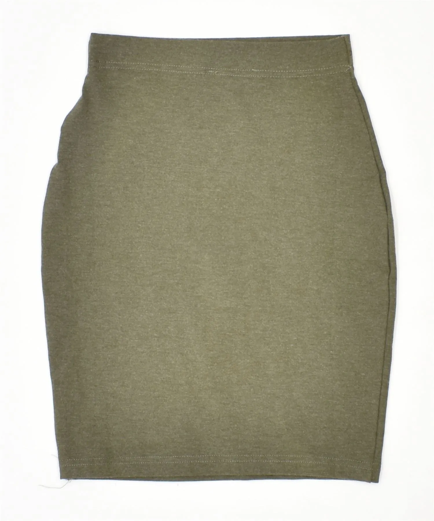 DAVIDE COLLECTION Womens Pencil Skirt W24 XS Khaki Viscose Vintage