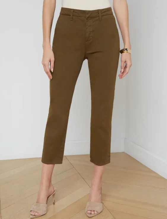 Harlow High Rise Crop Slim Trouser