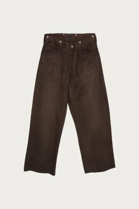 Lot.209 Buckle-Backed Trouser - Damaged Mud Dye
