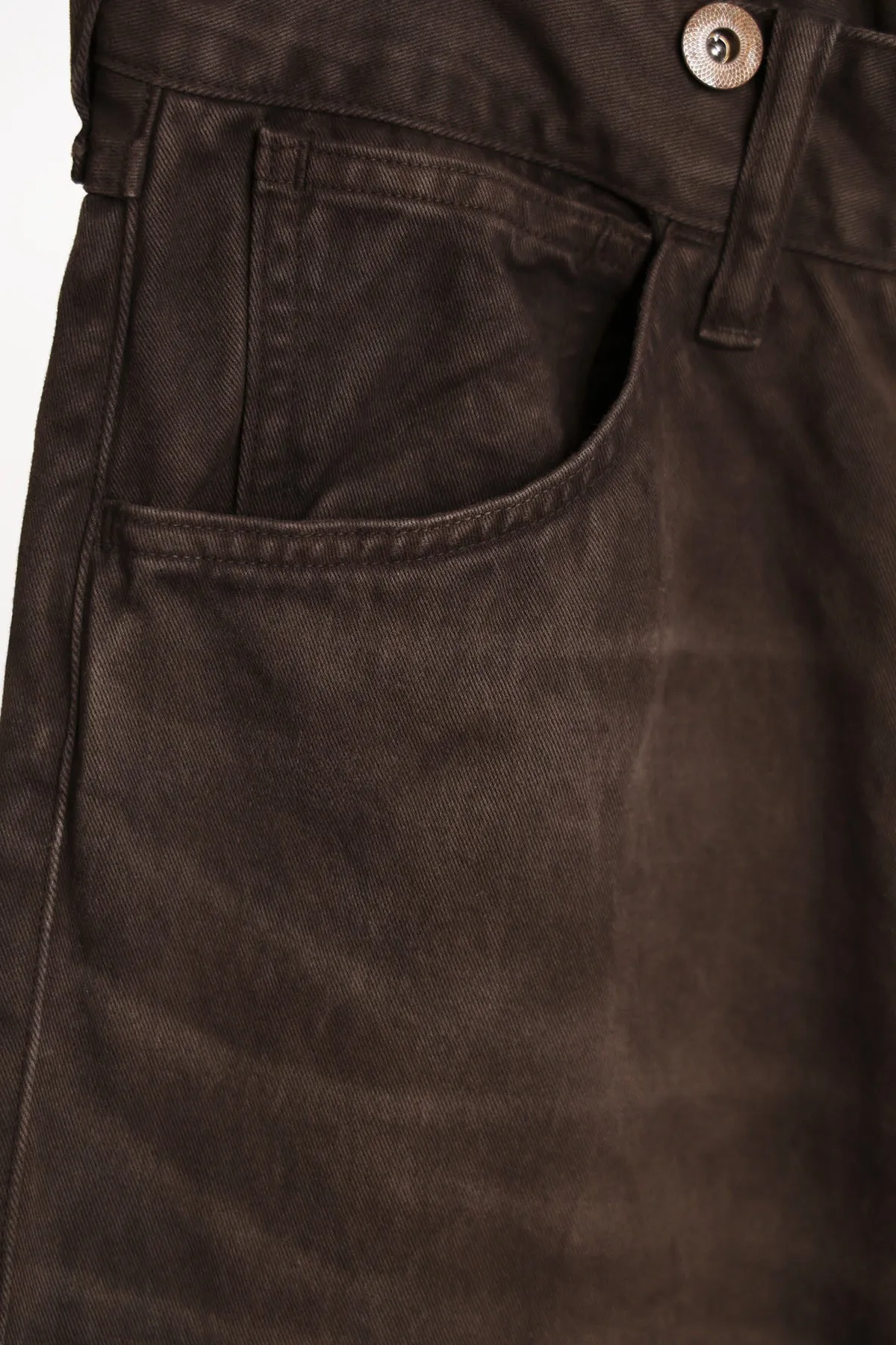 Lot.209 Buckle-Backed Trouser - Damaged Mud Dye
