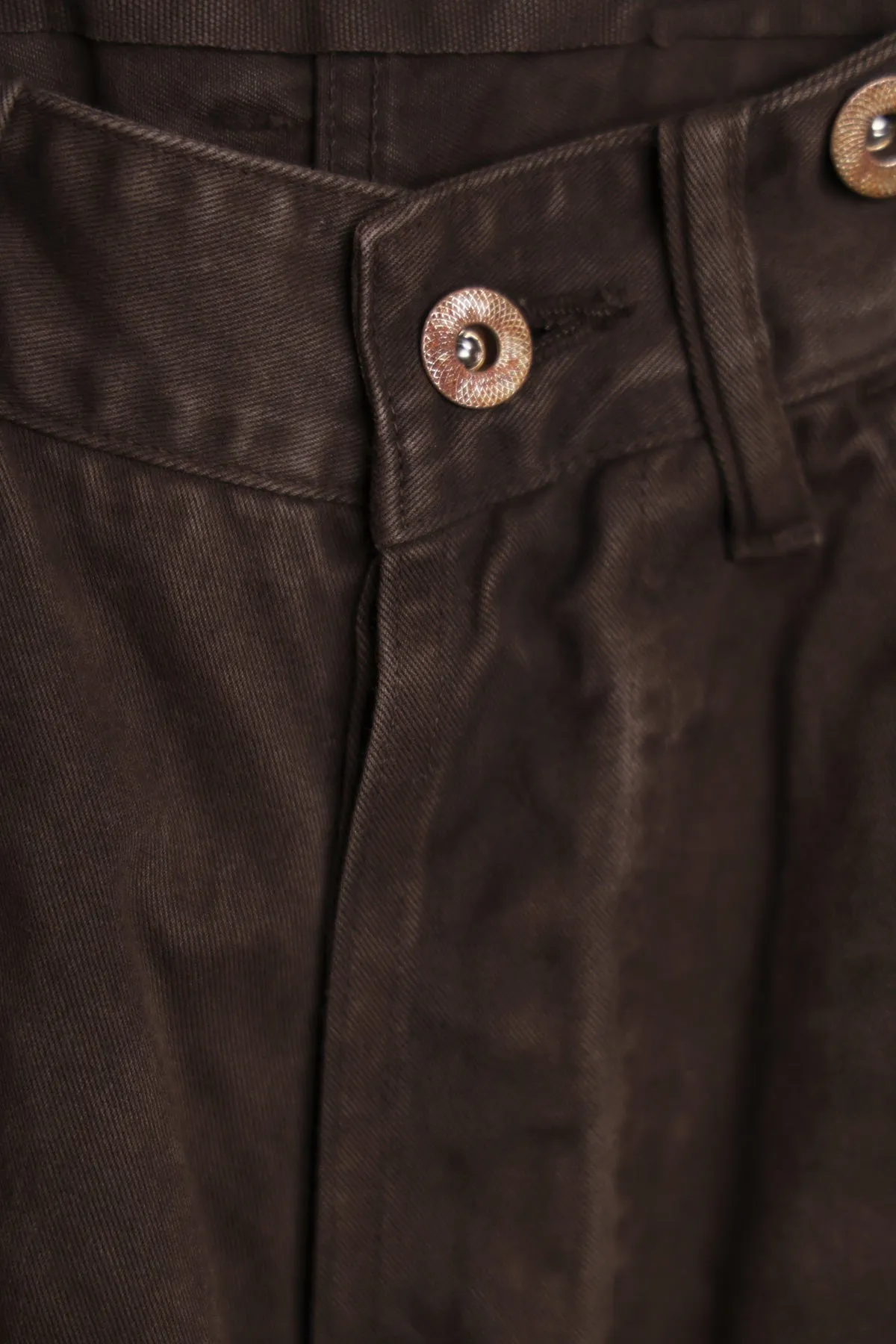 Lot.209 Buckle-Backed Trouser - Damaged Mud Dye