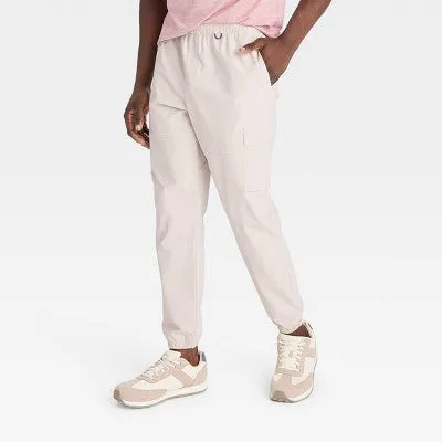 New - All In Motion Men's Utility Cargo Joggers Gym Pants Quick Drying