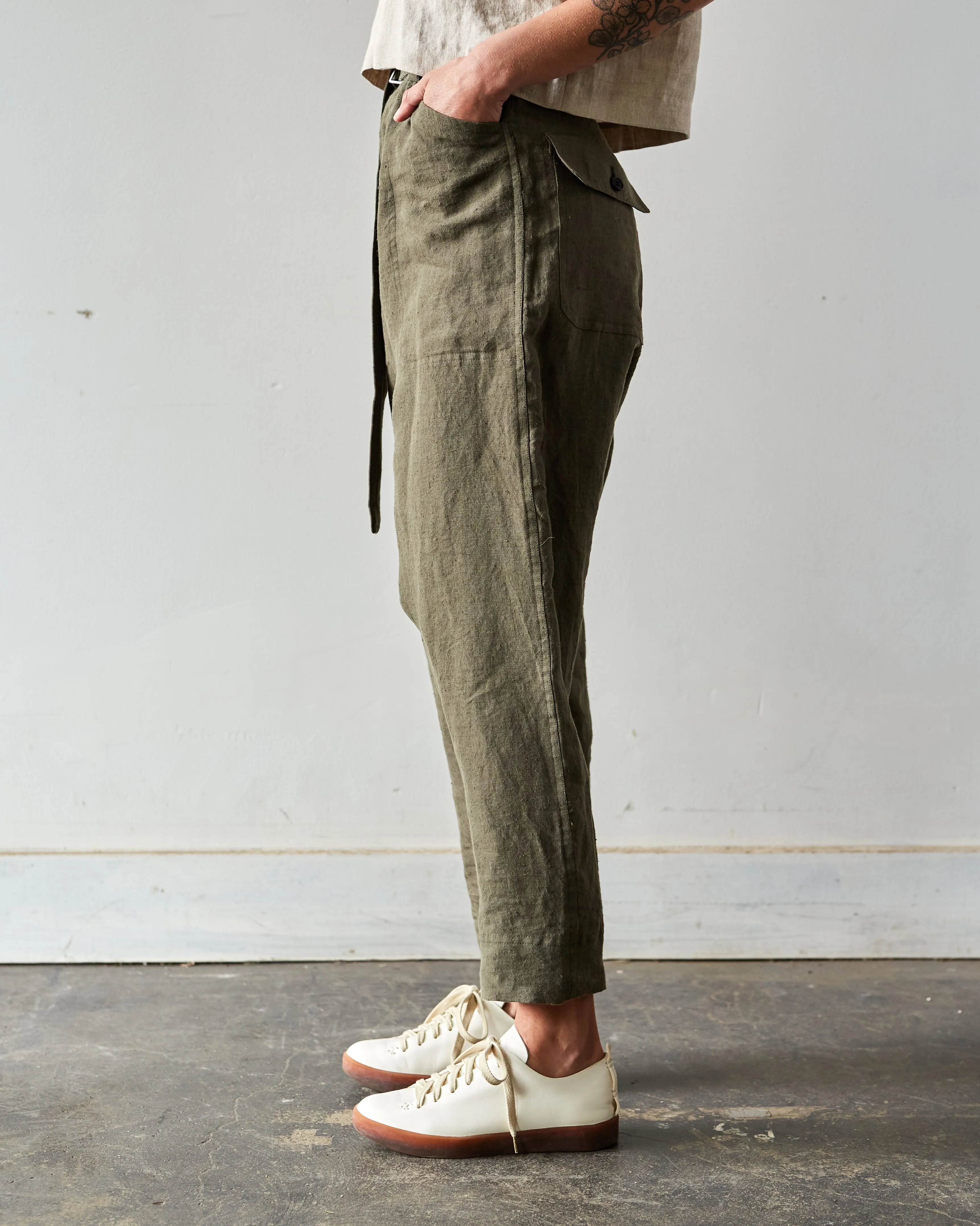 O-Project Chino Trousers, Dark Olive
