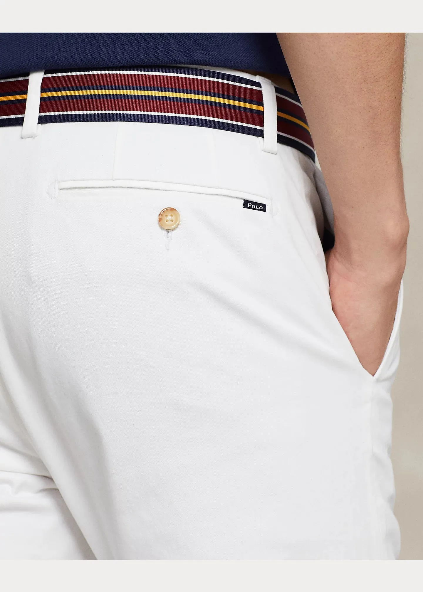 Ralph Lauren Stretch Slim Fit Chino Trouser | White