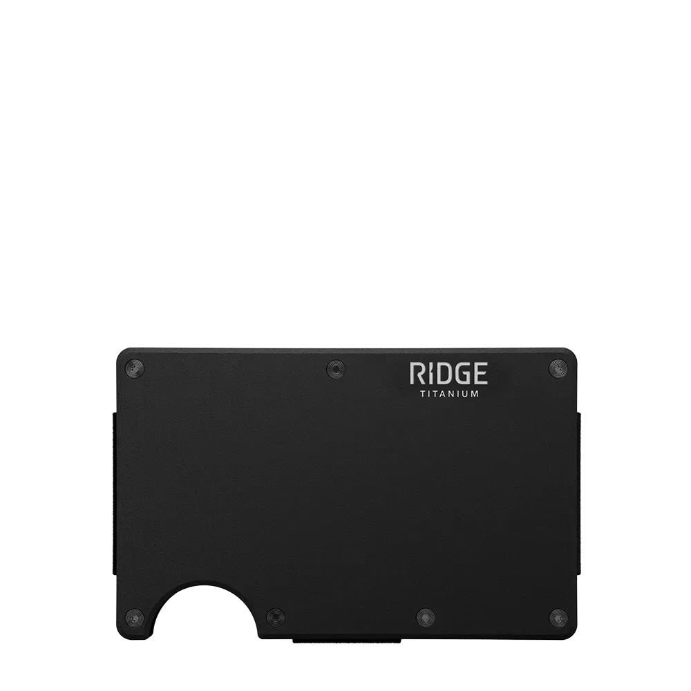 Ridge Wallet Titanium w/ Money Clip