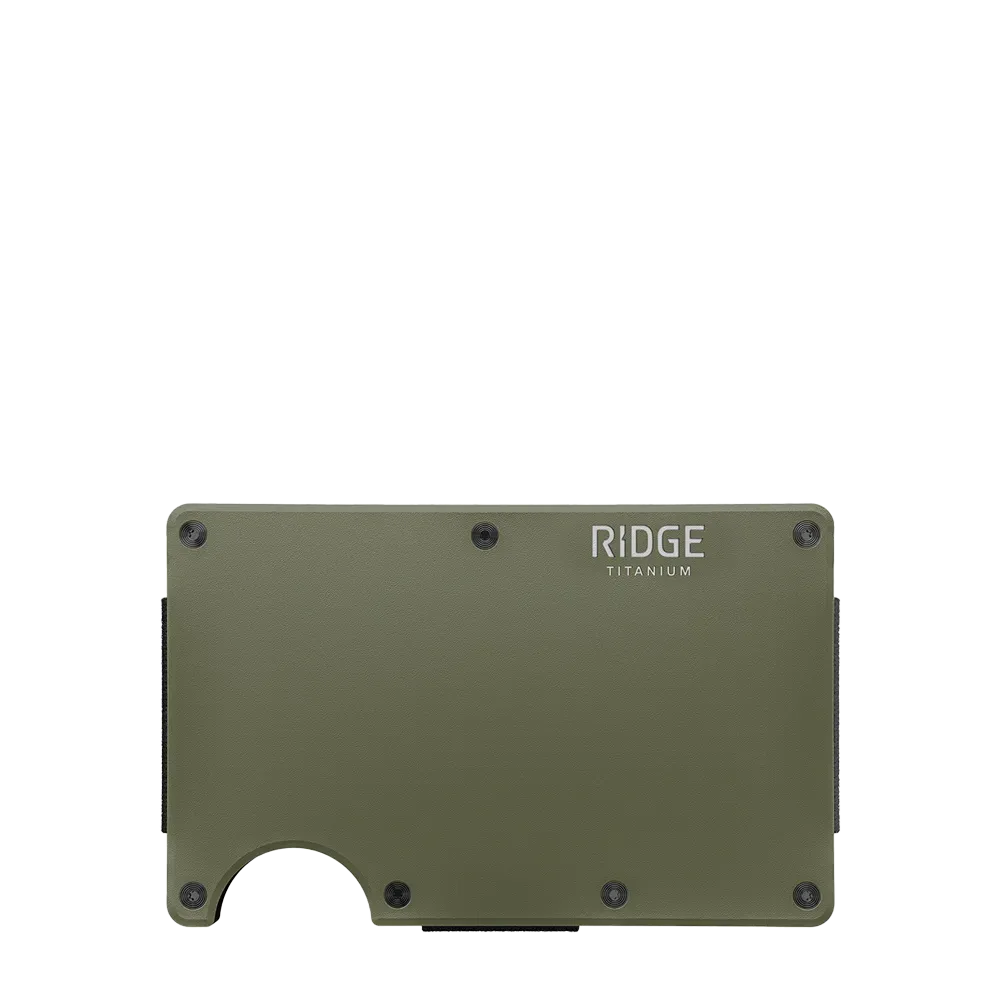 Ridge Wallet Titanium w/ Money Clip