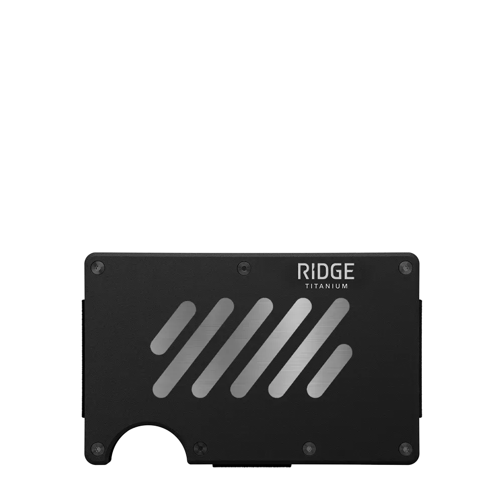 Ridge Wallet Titanium w/ Money Clip