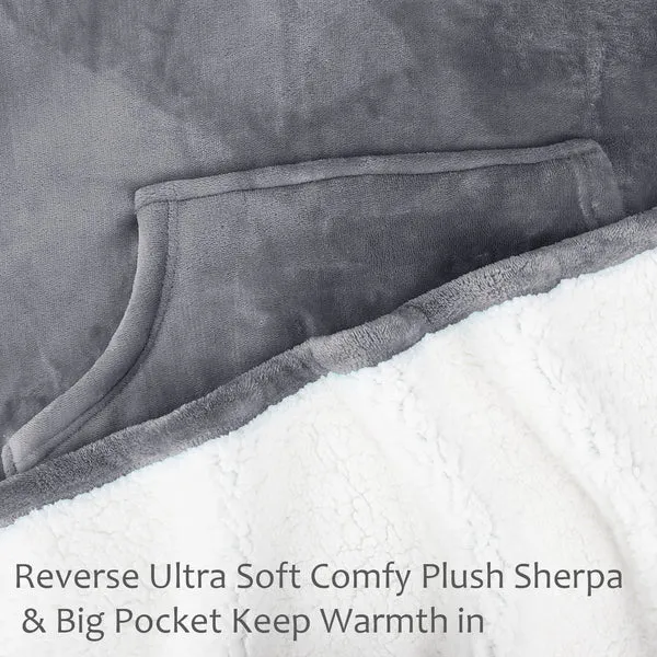 Sherpa Wearable Blanket Poncho