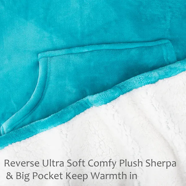 Sherpa Wearable Blanket Poncho