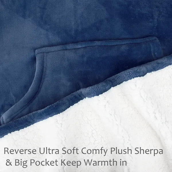Sherpa Wearable Blanket Poncho