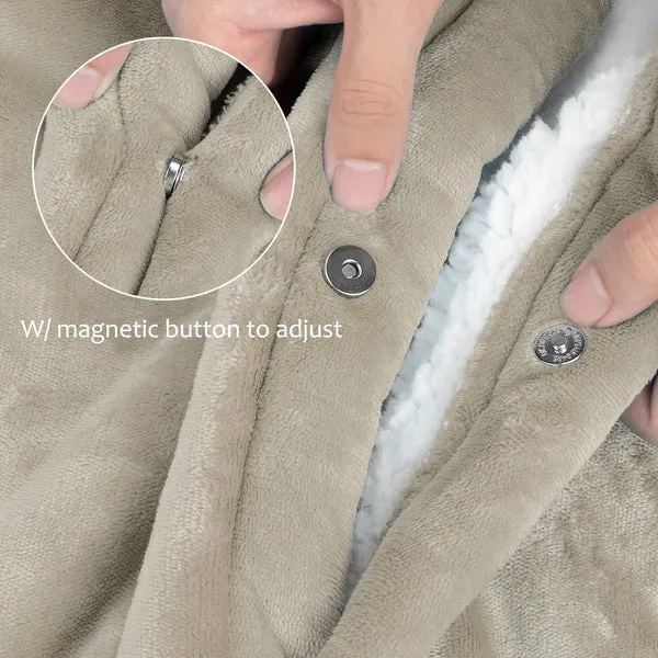 Sherpa Wearable Blanket Poncho