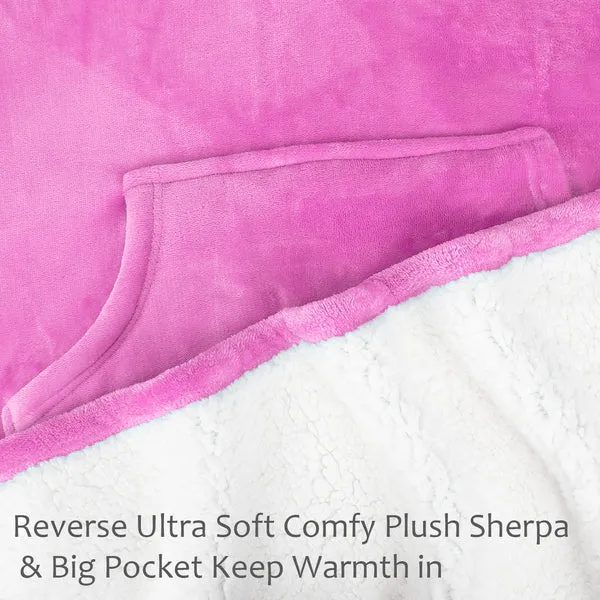 Sherpa Wearable Blanket Poncho