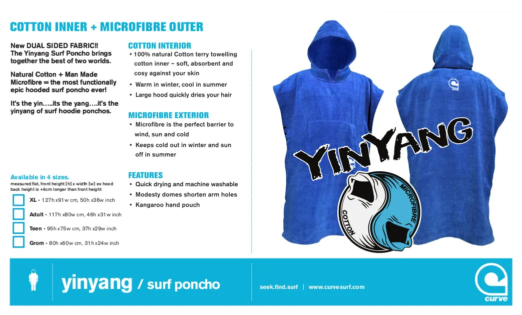 Surf Poncho Towel - *new* Cotton / MF Yinyang