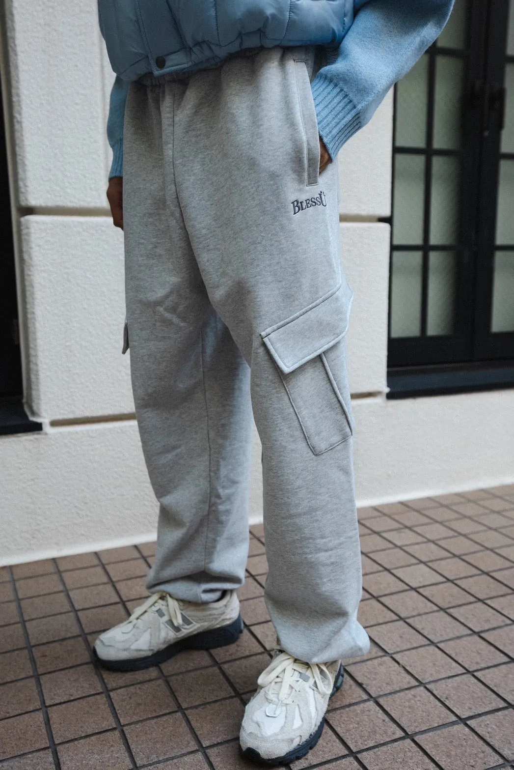 tech cargo sweat pants