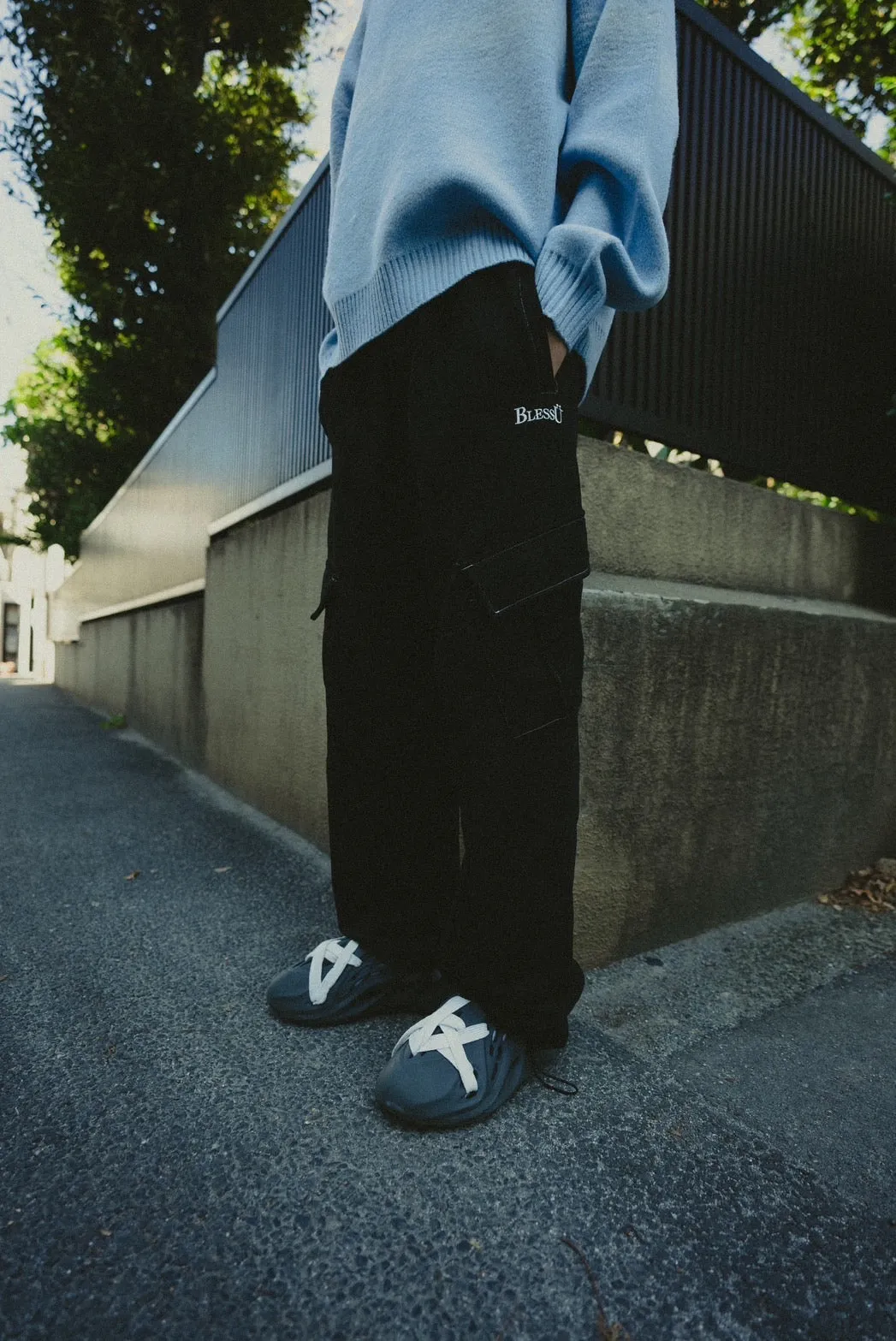tech cargo sweat pants