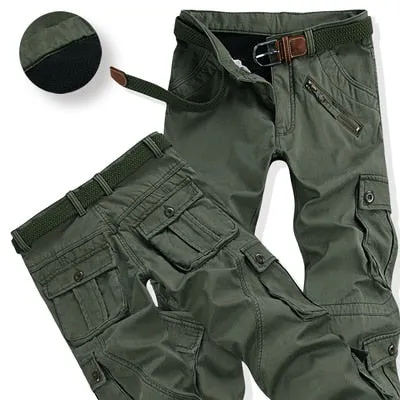Thick Warm Cargo Travel Pants