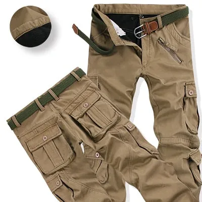 Thick Warm Cargo Travel Pants
