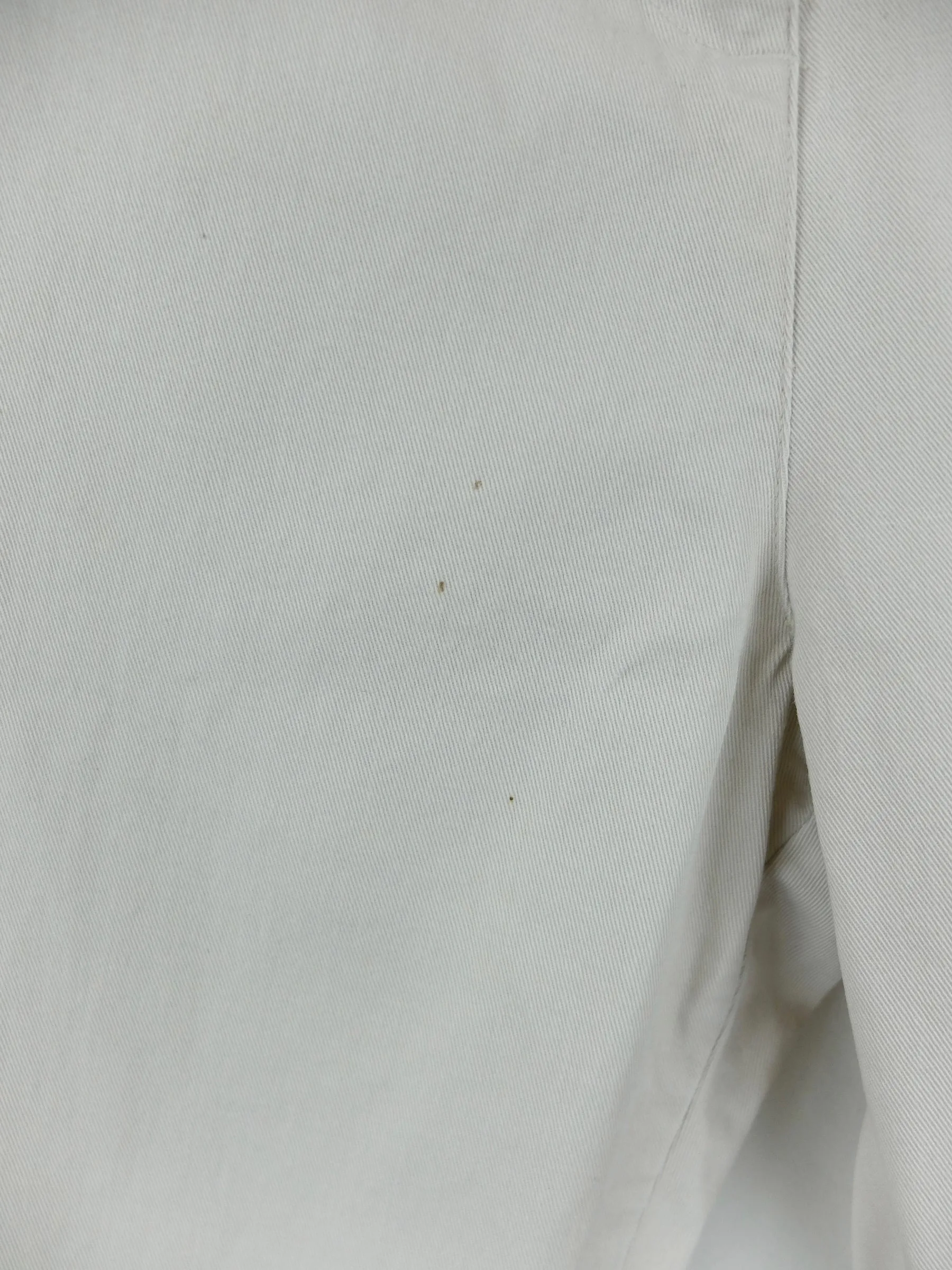 Vintage 2000s Y2K Minimalist Khaki Beige Relaxed Fit Capri Length Chino Trouser Pants | 36 Inch Waist