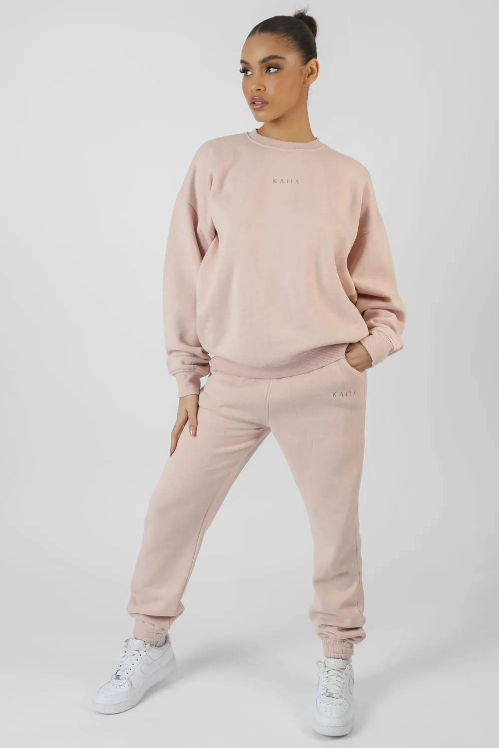 Washed Kaiia 90'S Joggers Stone