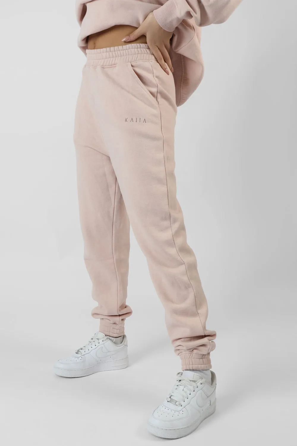 Washed Kaiia 90'S Joggers Stone