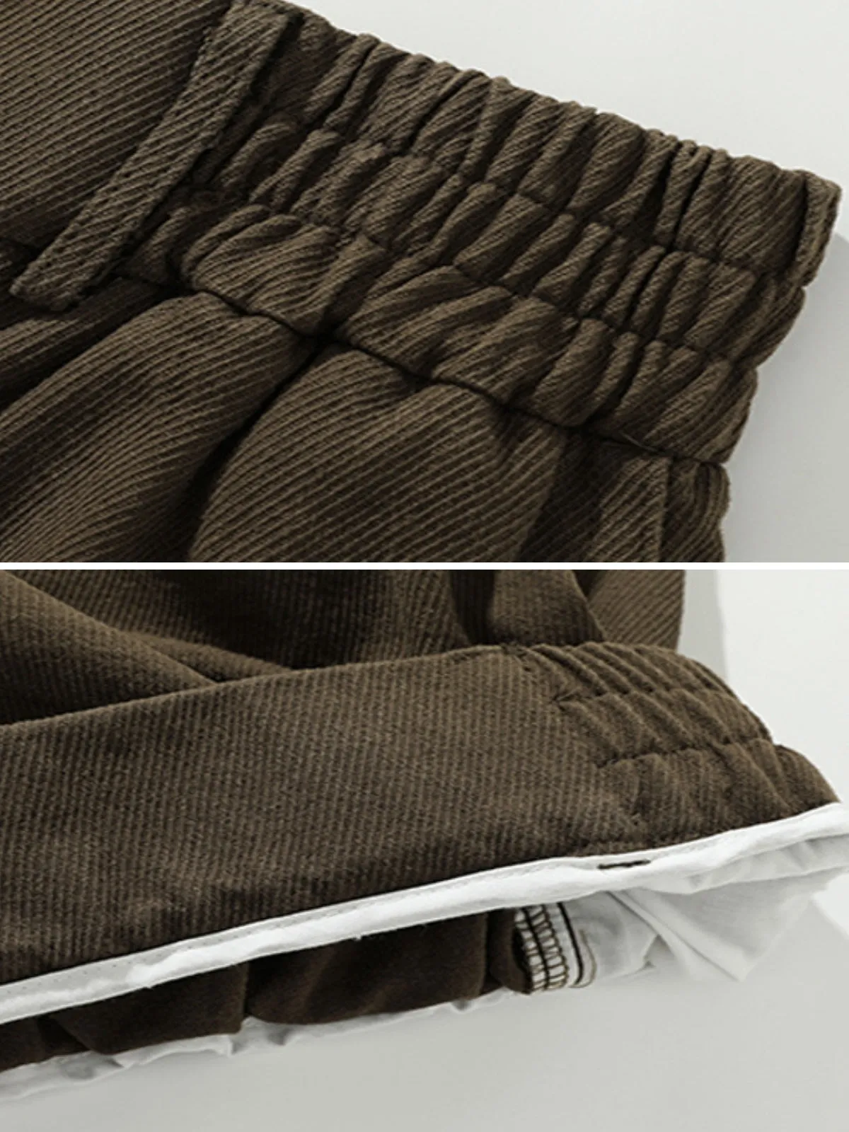 WLS Retro Brown Loose Trouser Pants