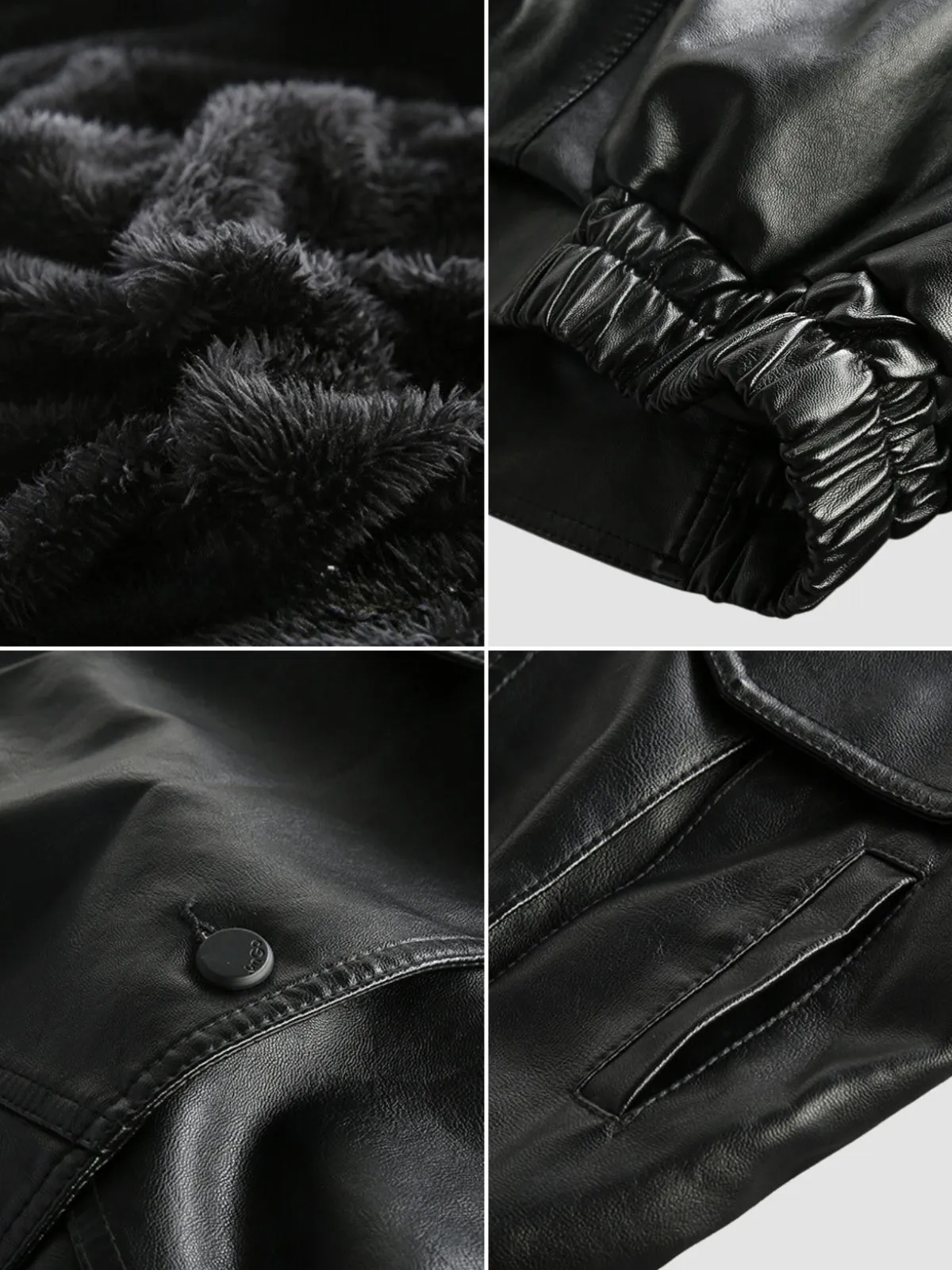 WLS Retro Loose Motorcycle Suit Embroidered Leather Jacket